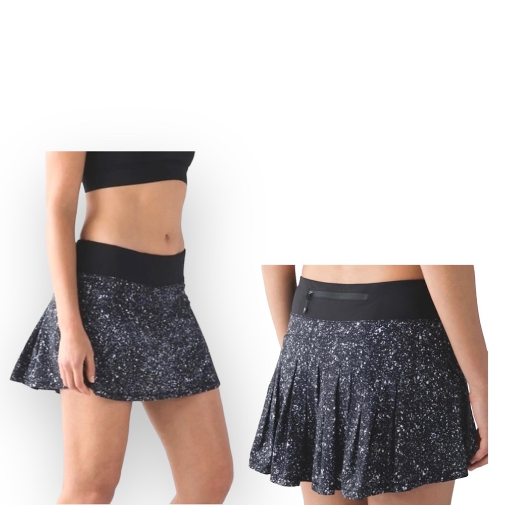 Lululemon Circuit Breaker Skirt Skort Size 6 Splatter Print
